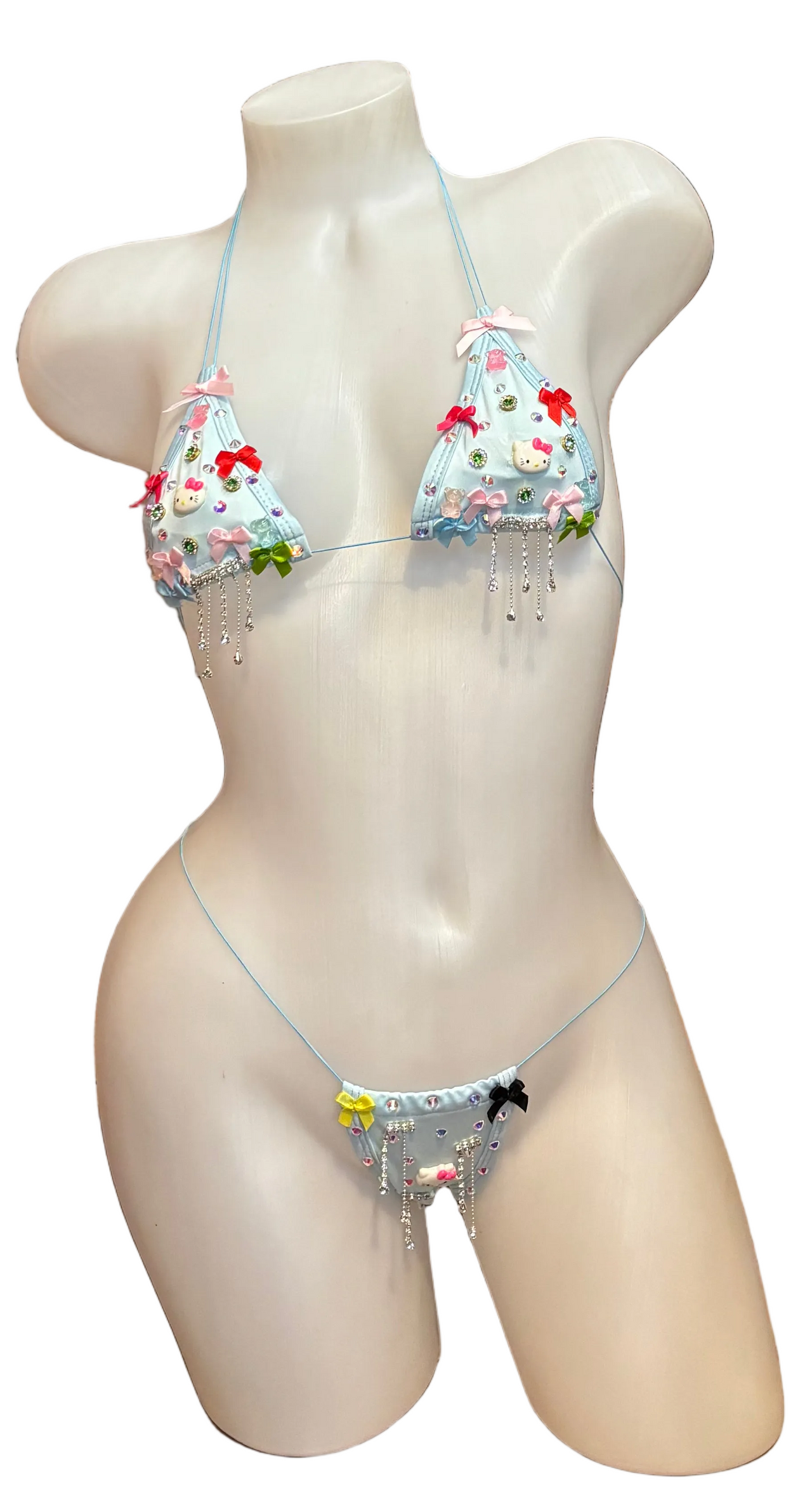 Charmed Micro Bikini - Baby Blue Hello Kitty