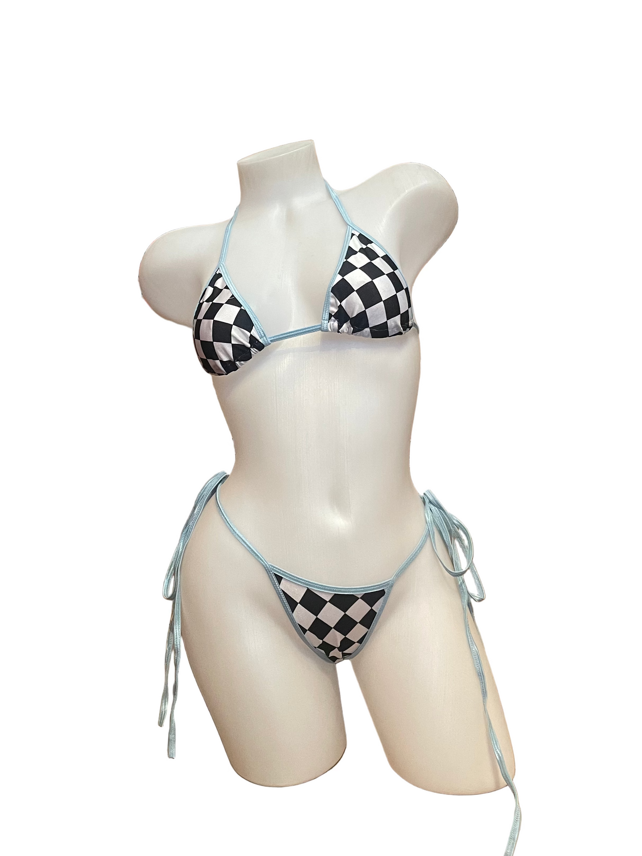 X9 Bikini: Baby Blue Motorsport (Thong)