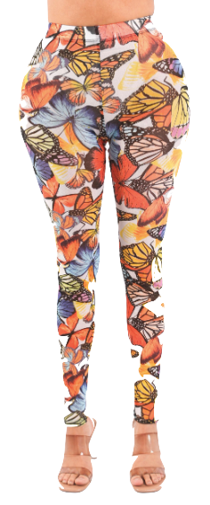 Butterfly Mesh Pants