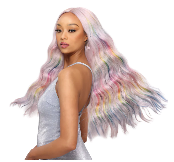 Lace Front Wig Rainbow