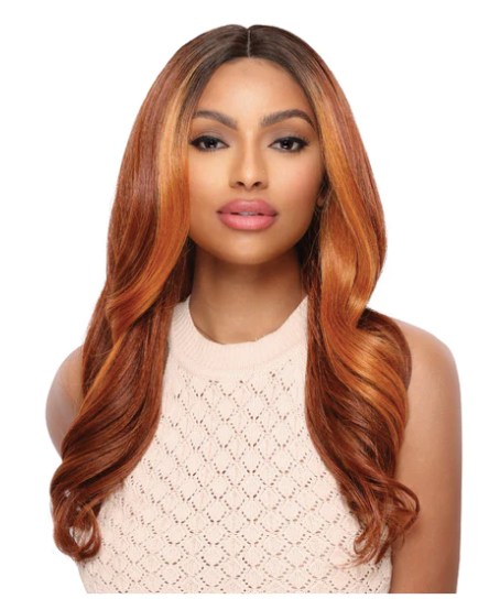 Transparent Lace Long Wavy Wig - Milk Chocolate