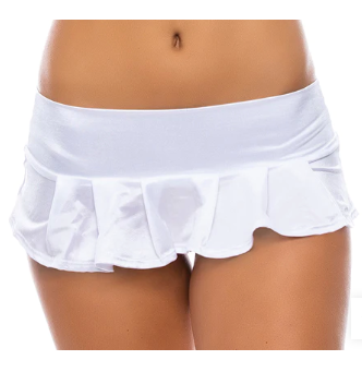 Micro Pleated Skirt - White