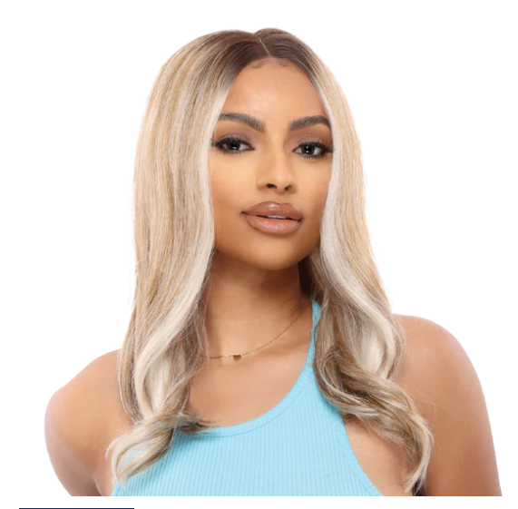 Transparent Lace Shoulder Length Lace Wig - Oat Ash Blonde