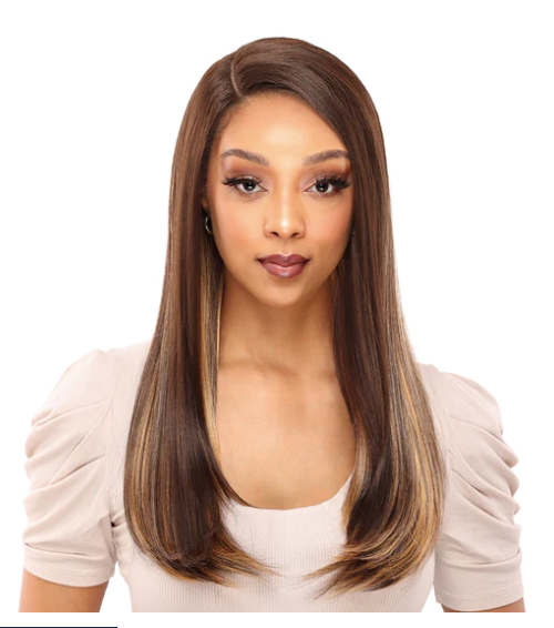 Transparent Lace Shoulder Length Straight Wig - Java