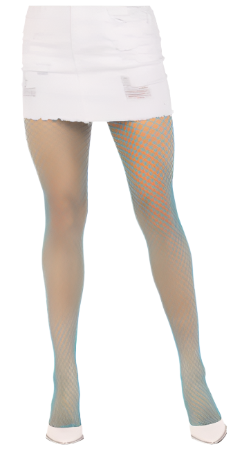 Spandex Industrial Net Tights Turquoise - Model Express Vancouver