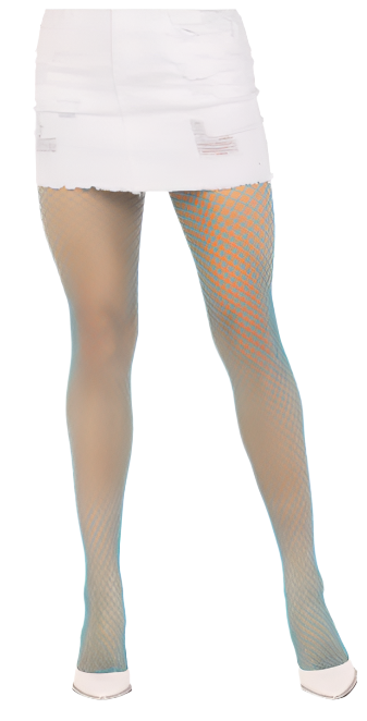 Spandex Industrial Net Tights Turquoise