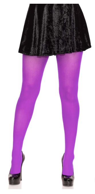 Nylon Tights Purple