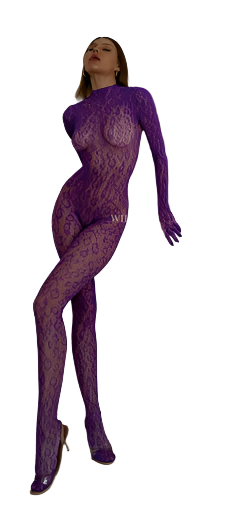 Leopard One Piece Purple