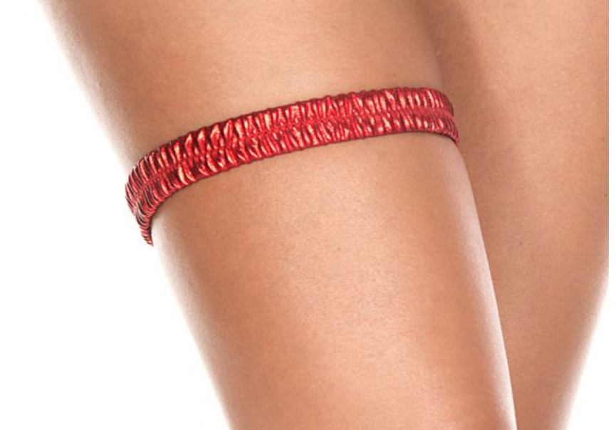 Metallic Leg Garter Red - Model Express Vancouver