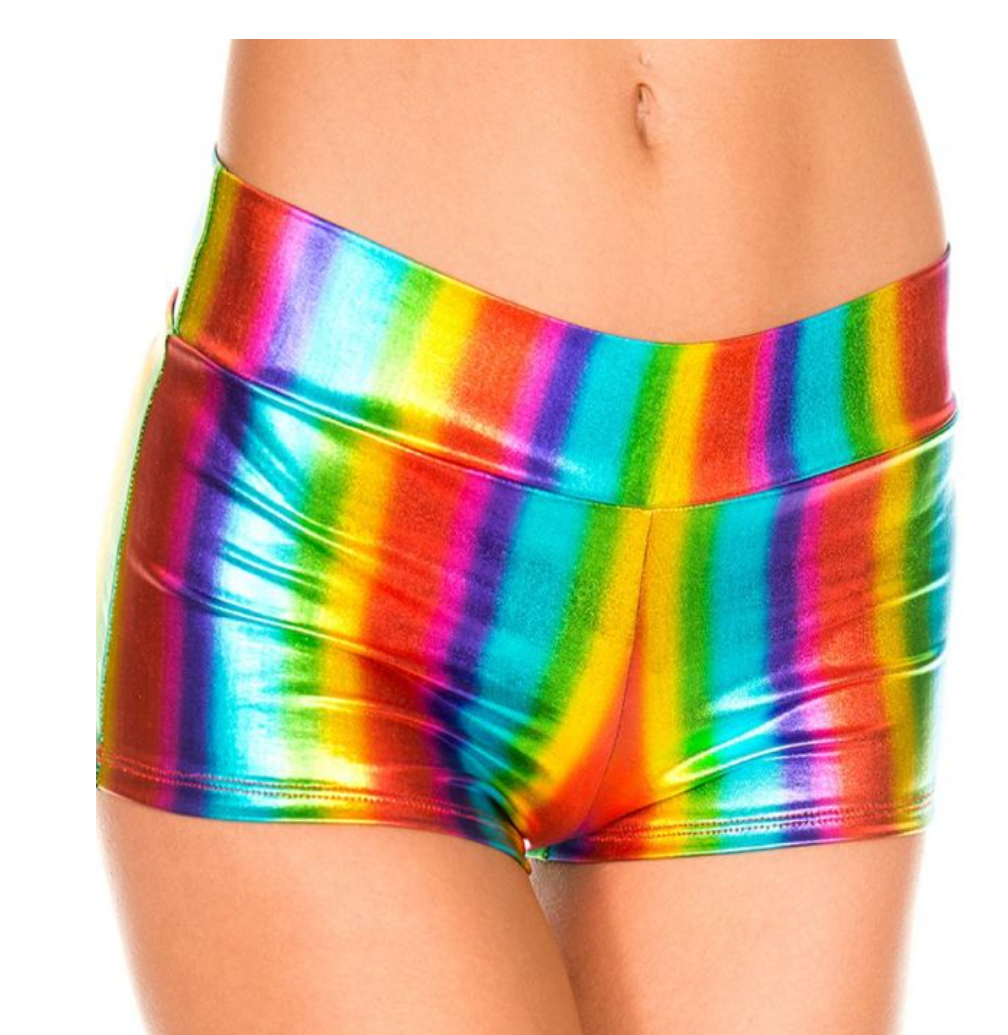 Metallic Shorts - Rainbow - Model Express Vancouver