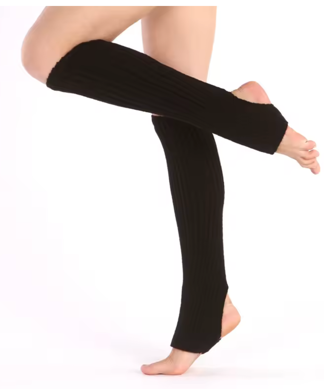Knee High Leg Warmers Black - Model Express Vancouver