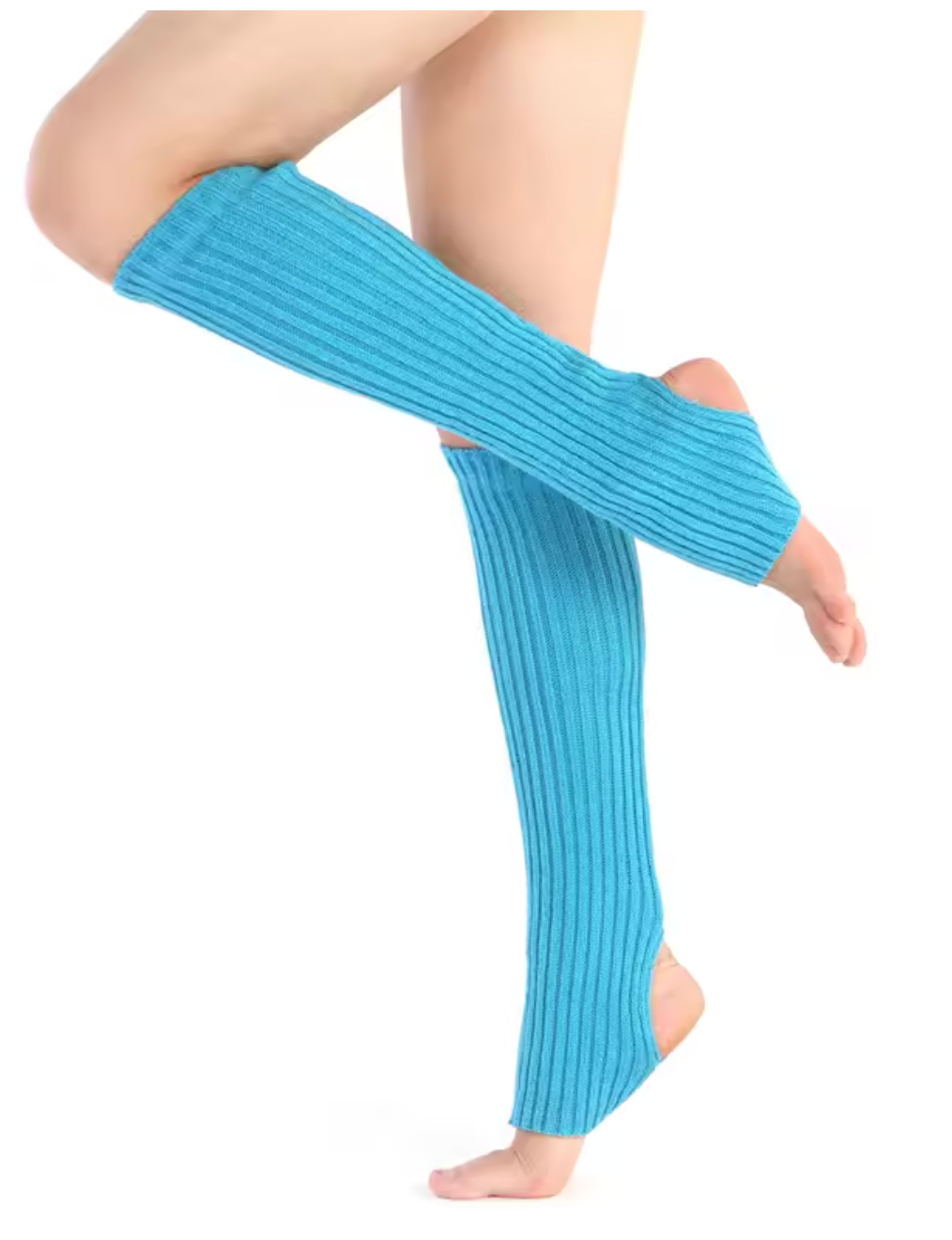 Knee High Leg Warmers Turquoise - Model Express Vancouver