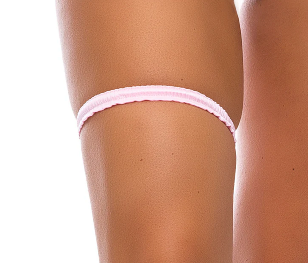 Ruched Garter Baby Pink - Model Express Vancouver