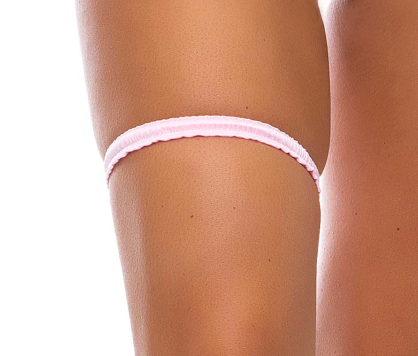 Ruched Garter Baby Pink - Model Express Vancouver