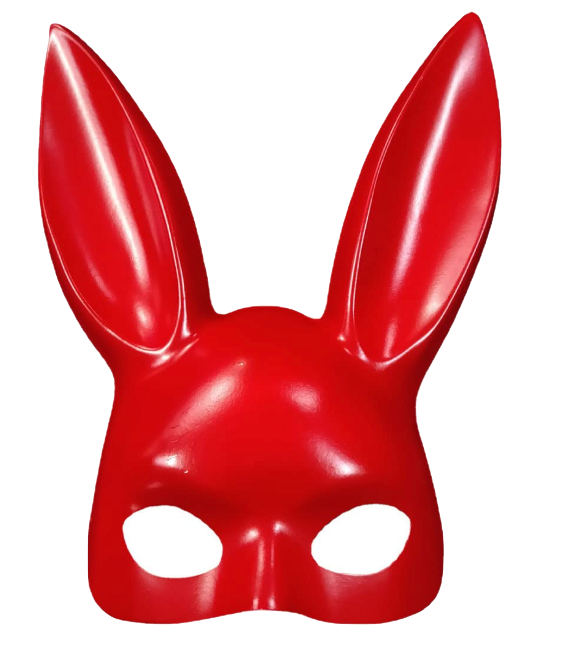 Masquerade Rabbit Mask - Red