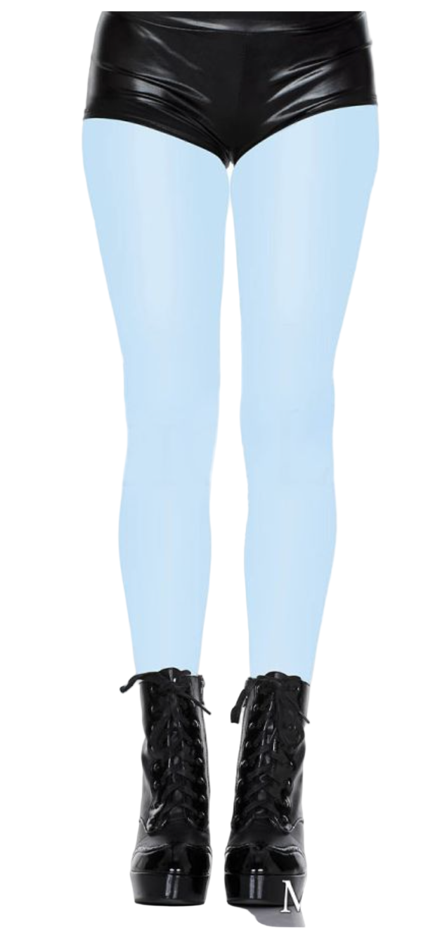 Opaque Tights Baby Blue - Model Express Vancouver