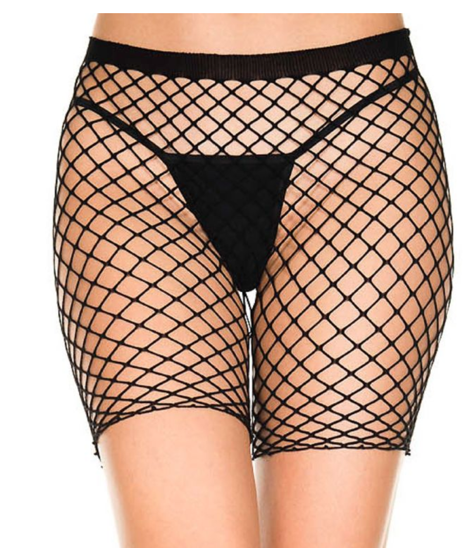 Fishnet Shorts Black