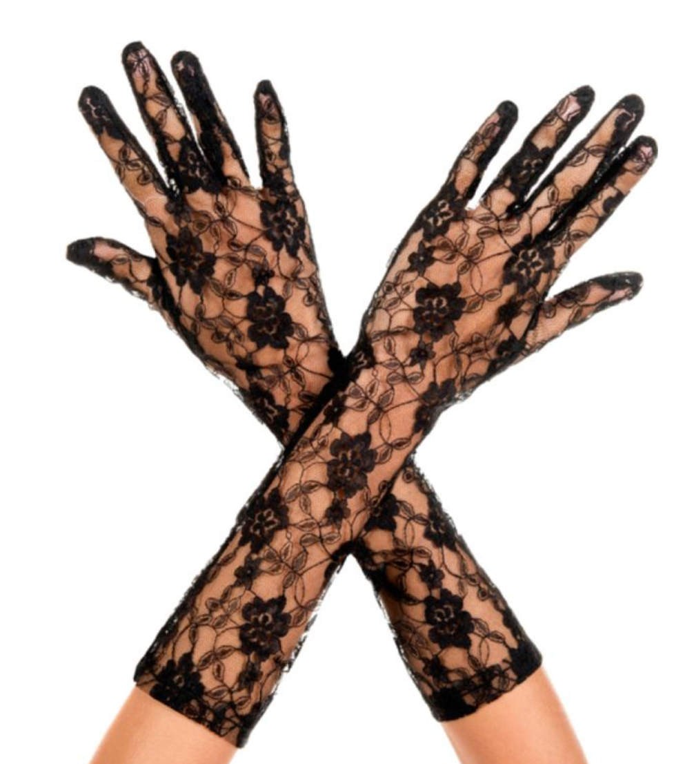 Lace Gloves Black - Model Express Vancouver