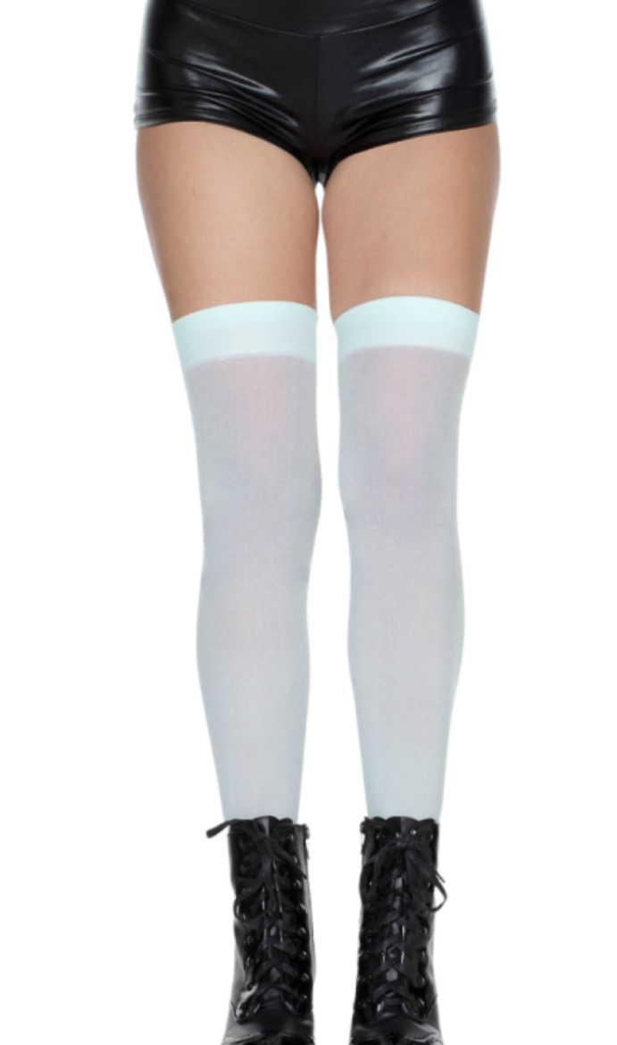 Opaque Thigh High Sky Blue - Model Express Vancouver