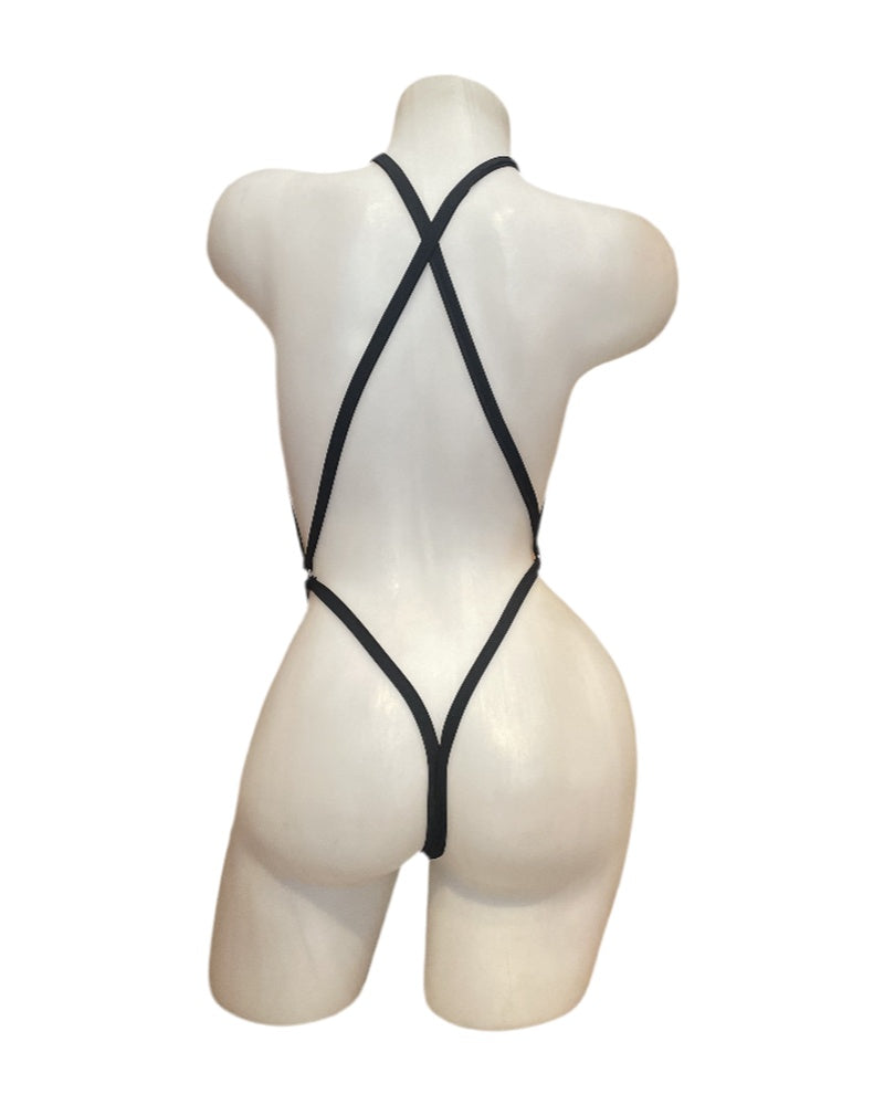 Double Sling Shot Thong Black - Model Express Vancouver