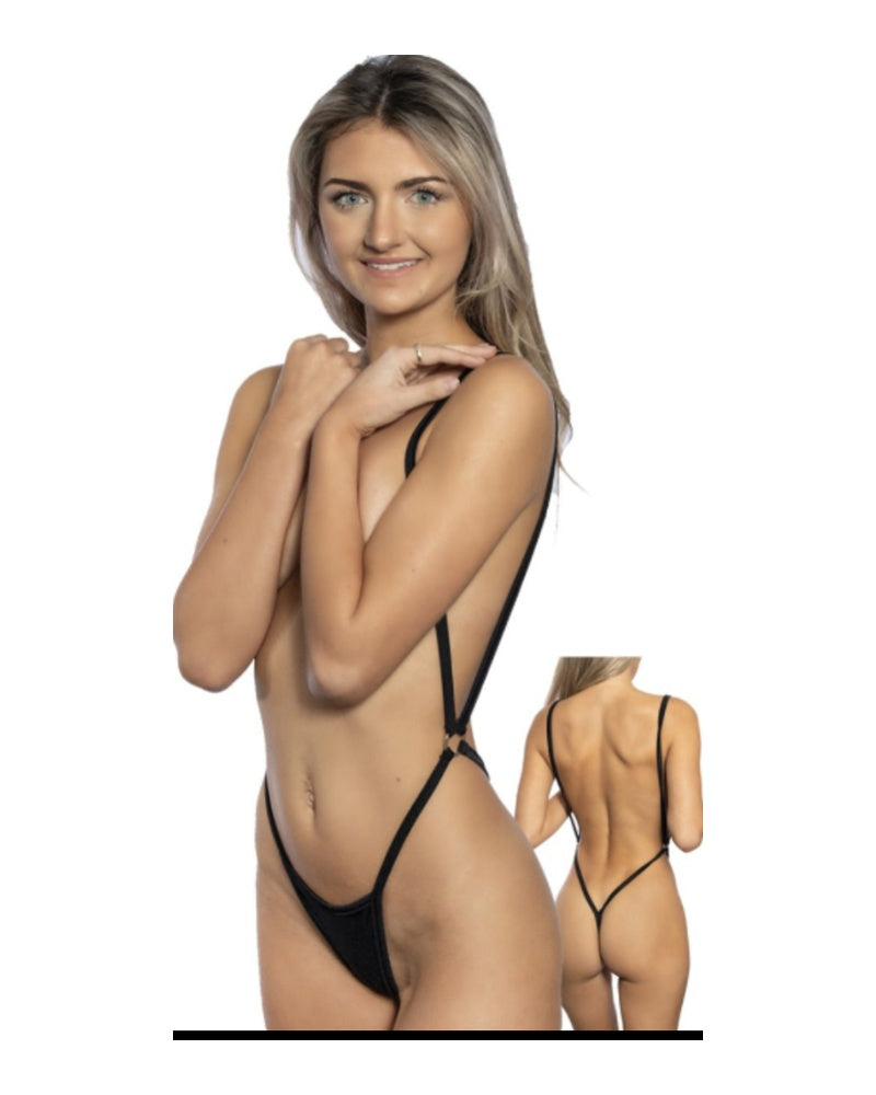 Double Sling Shot Thong Black - Model Express Vancouver