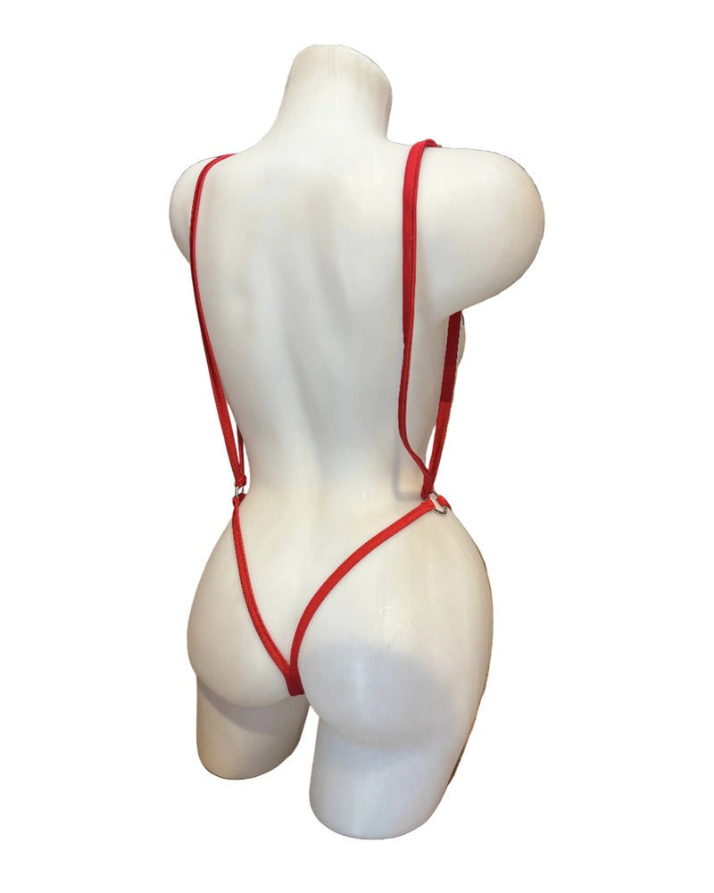 Double Sling Shot Thong Red - Model Express Vancouver