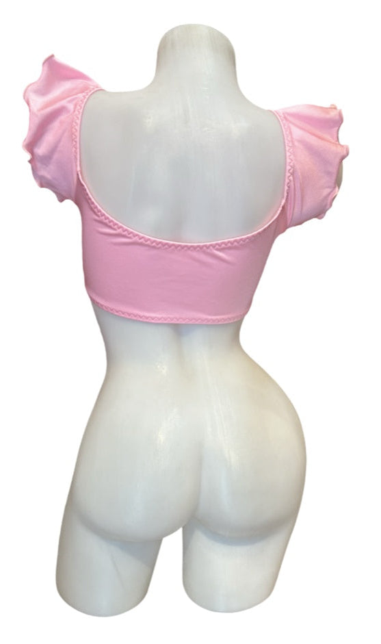 Crop Top Baby Pink - Model Express Vancouver