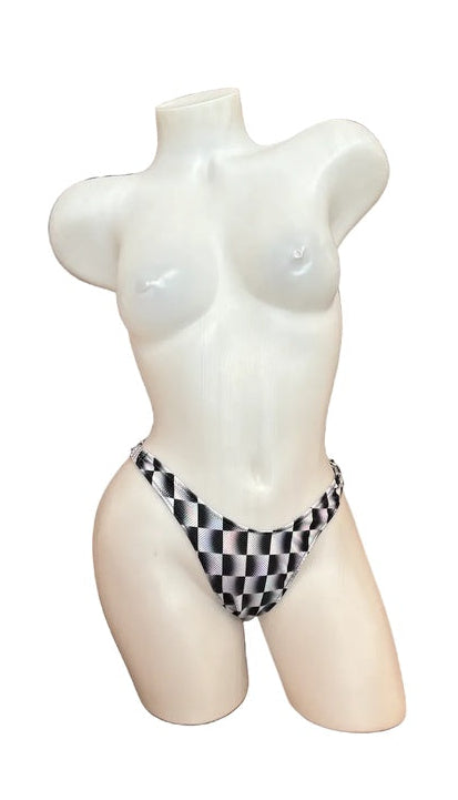 Checker Detachable Clip Thong