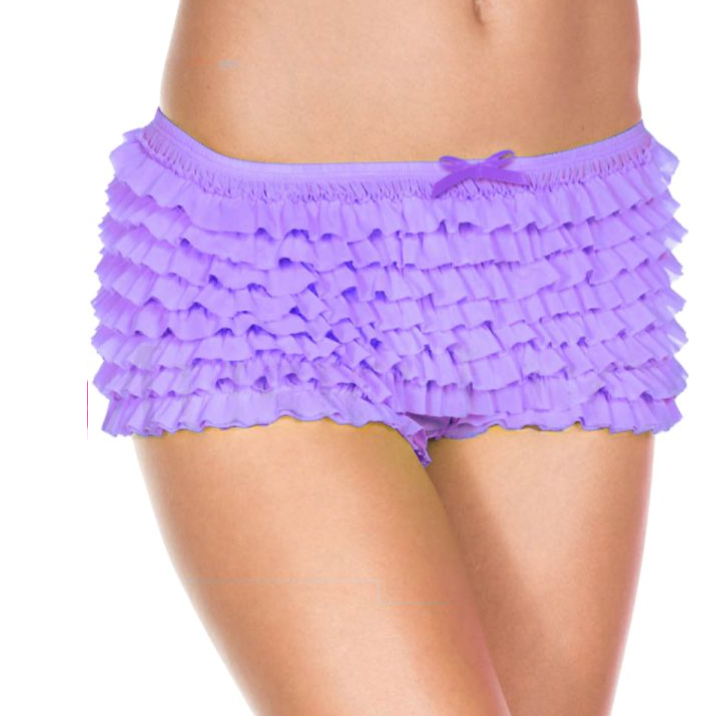 Ruffle Tanga Shorts Light Purple