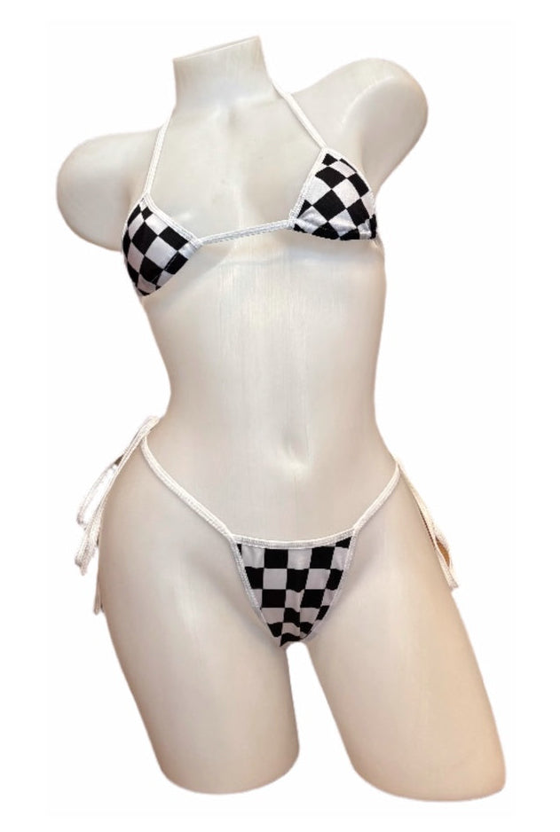 X9 Bikini: White Motorsport (Scrunch) - Model Express Vancouver
