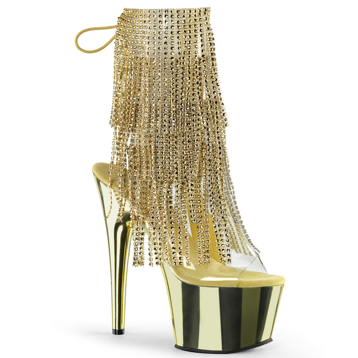 Pleasers Adore-1017Rsf - Clr-Gold/Gold Chrome