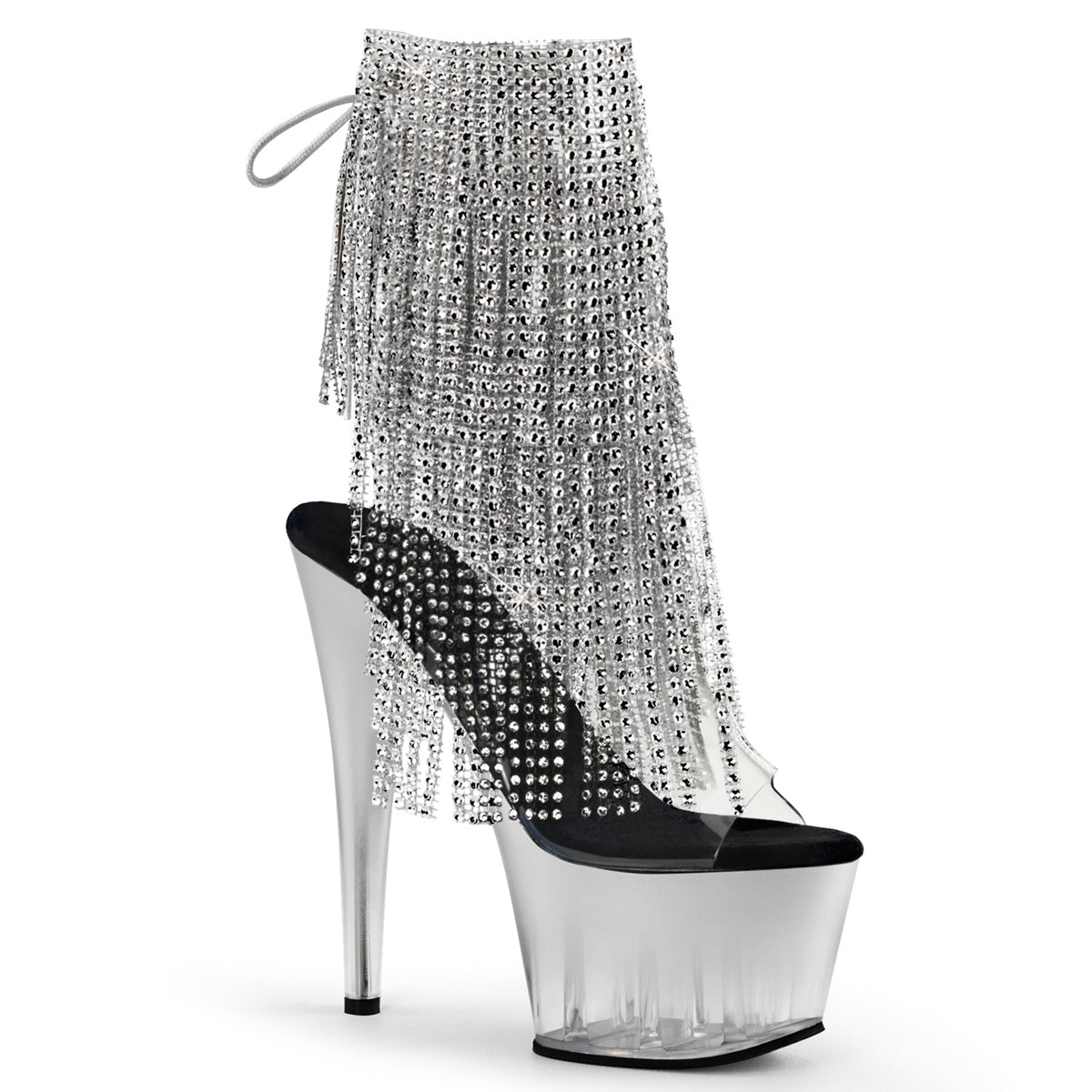 Pleasers Adore-1017Rsft - Clr-Slv/Slv