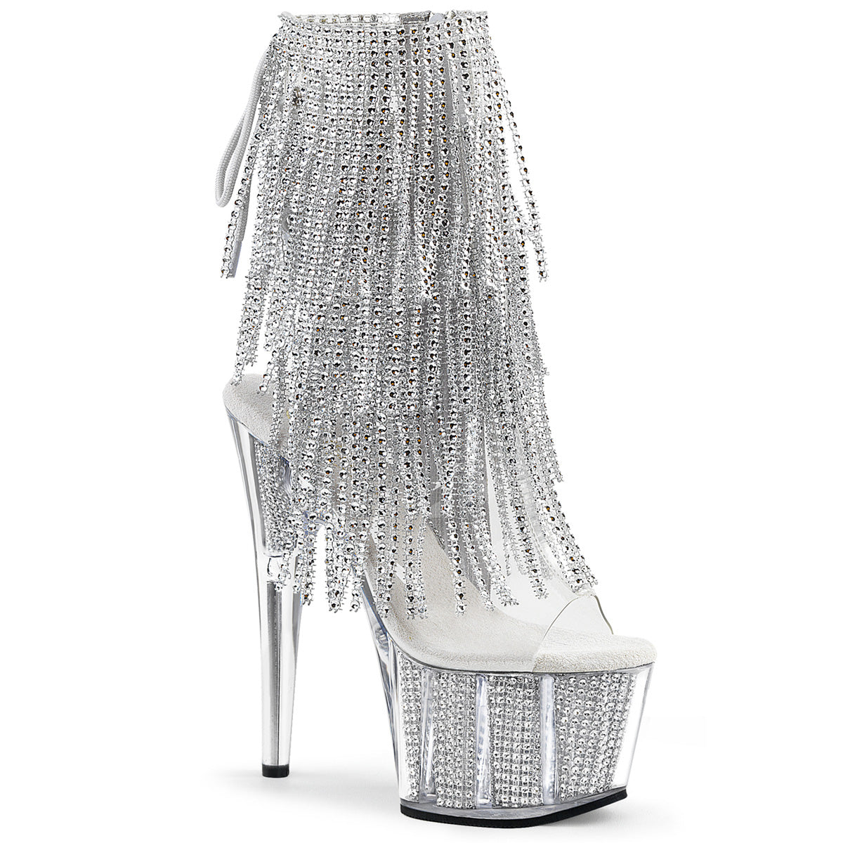 Pleasers Adore-1017Srs - Clr-Slv RS/Slv SRS