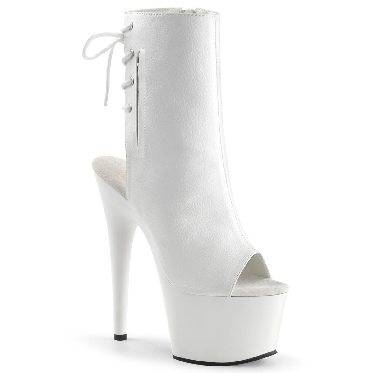 Pleasers Adore-1018 - Wht Faux Leather/Wht
