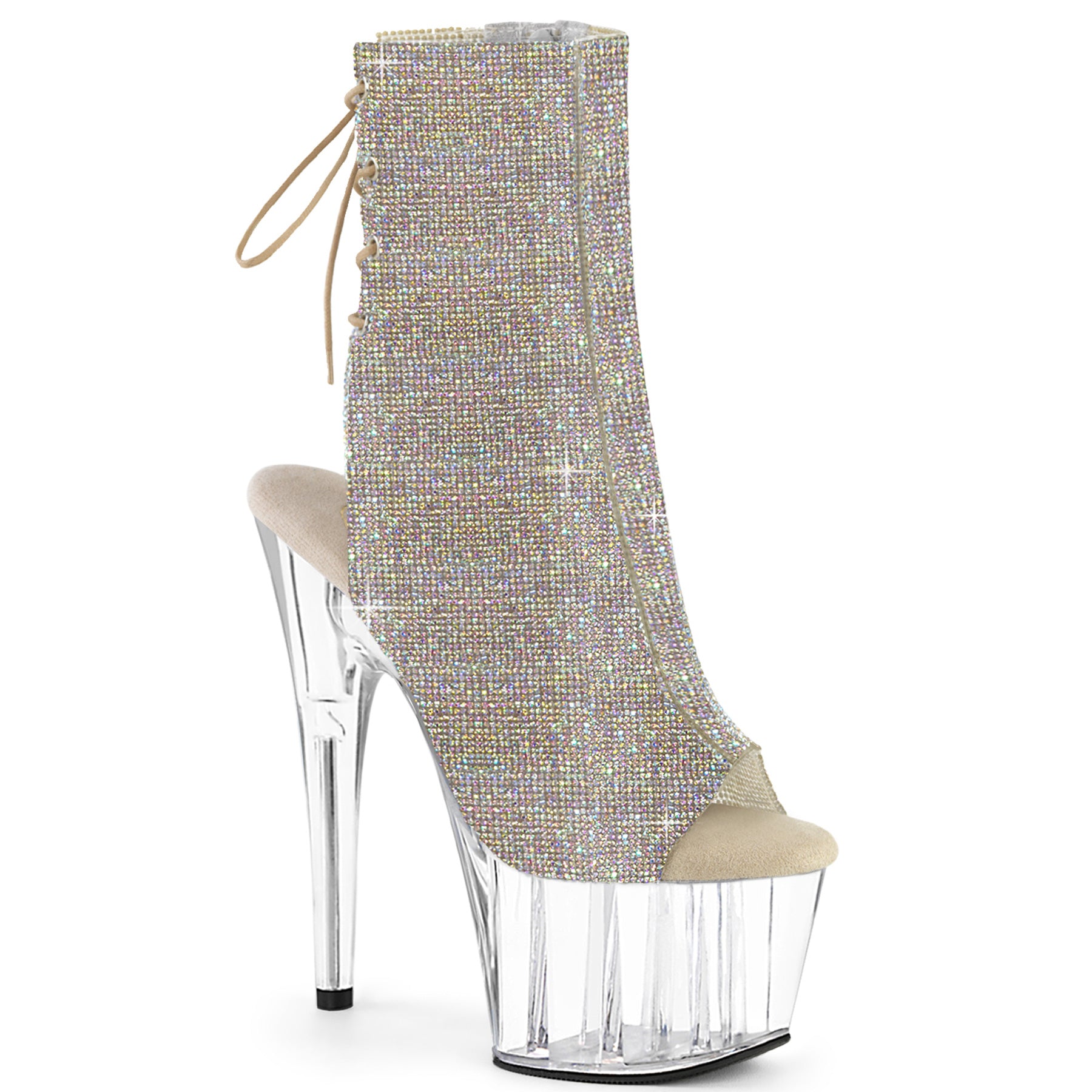 Pleasers Adore-1018C-Rs - Slv AB RS-TPU/Clr