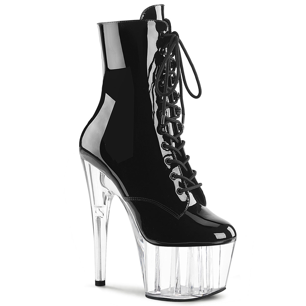 Pleasers Adore-1020 - Blk Pat/Clr