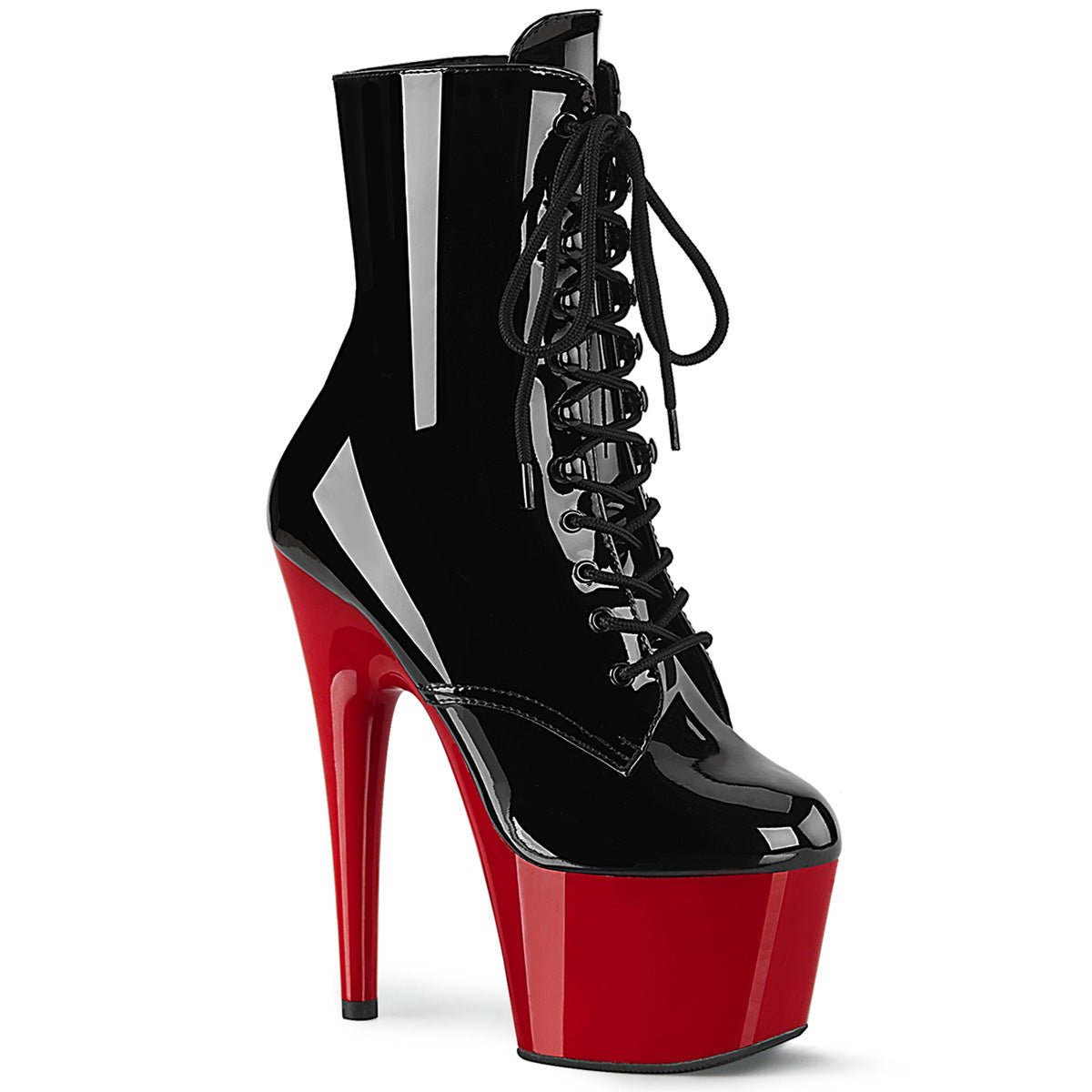 Pleasers Adore-1020 - Blk Pat/Red