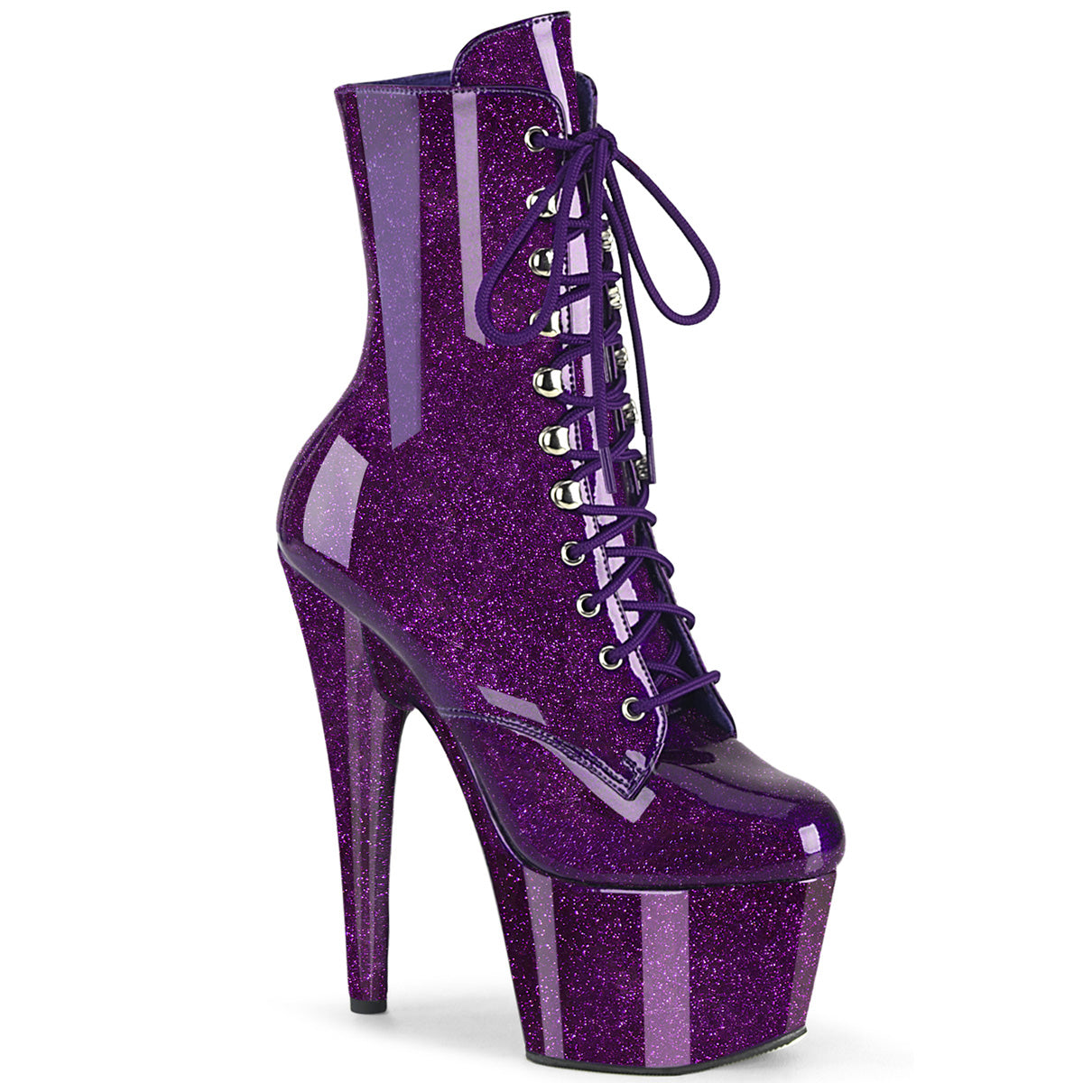 Pleasers Adore-1020Gp - Purple Glitter Pat/M