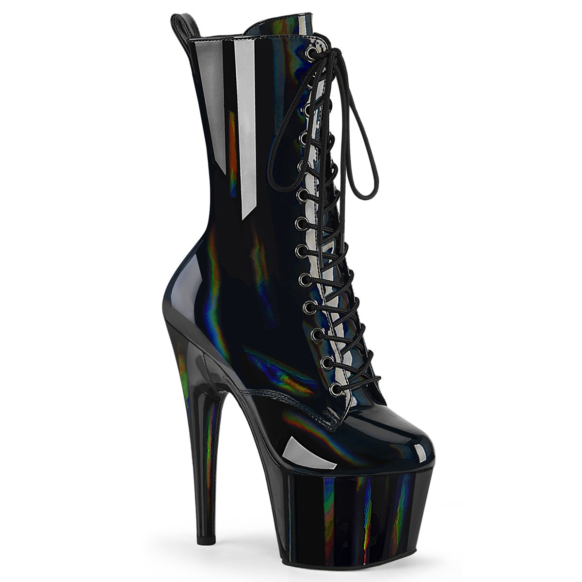 Pleasers Adore-1040Wr-Hg - Blk Holo Pat/M
