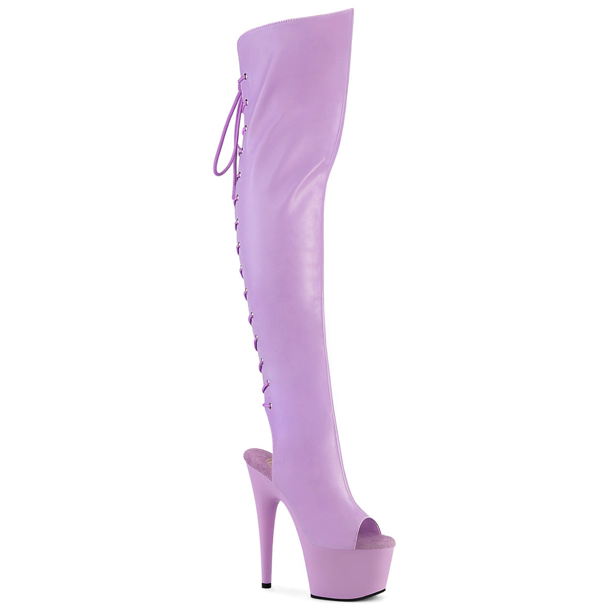 Pleasers Adore-3019 - Lavender Faux Leather/Lavender Matte
