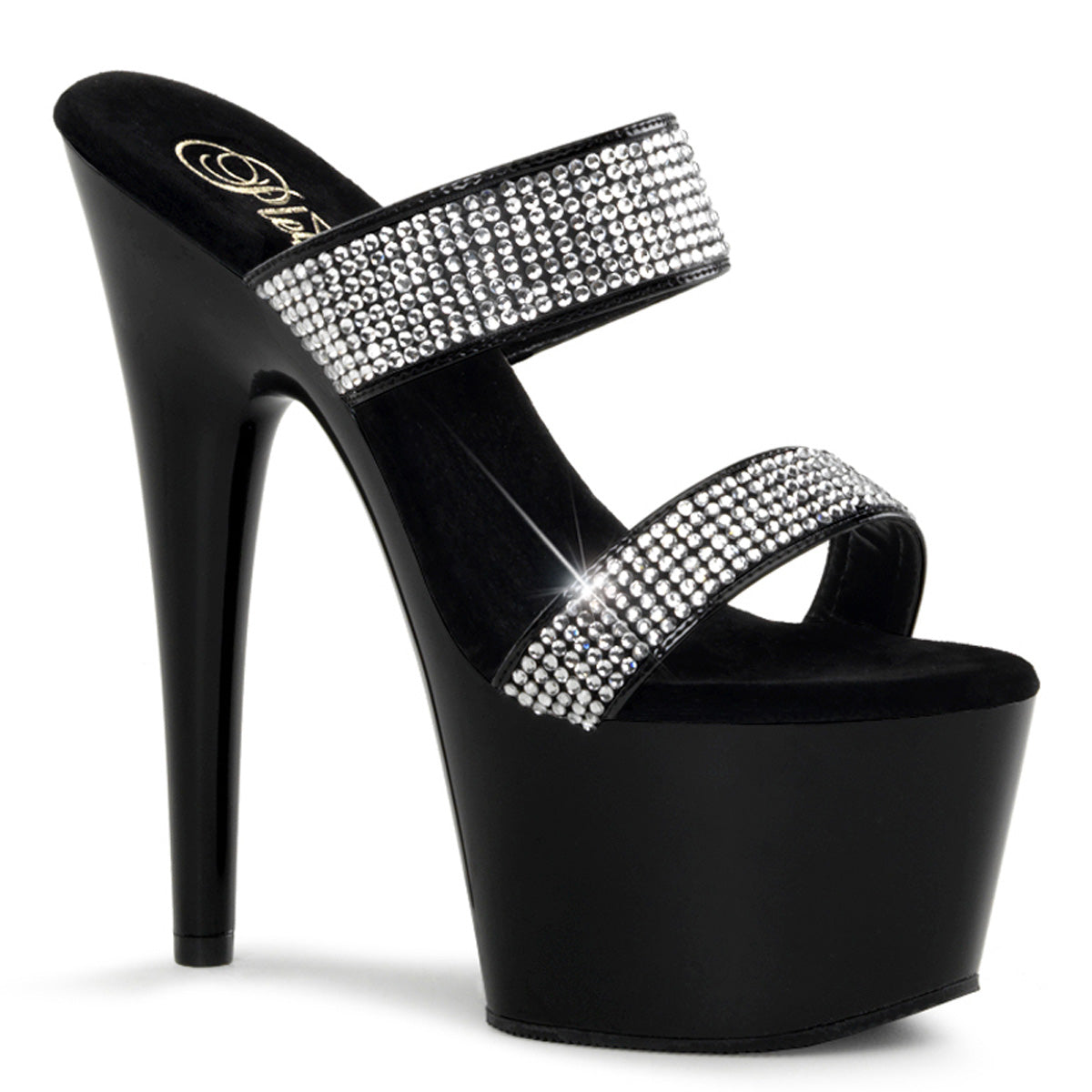 Pleasers Adore-702-2 - Blk/Blk