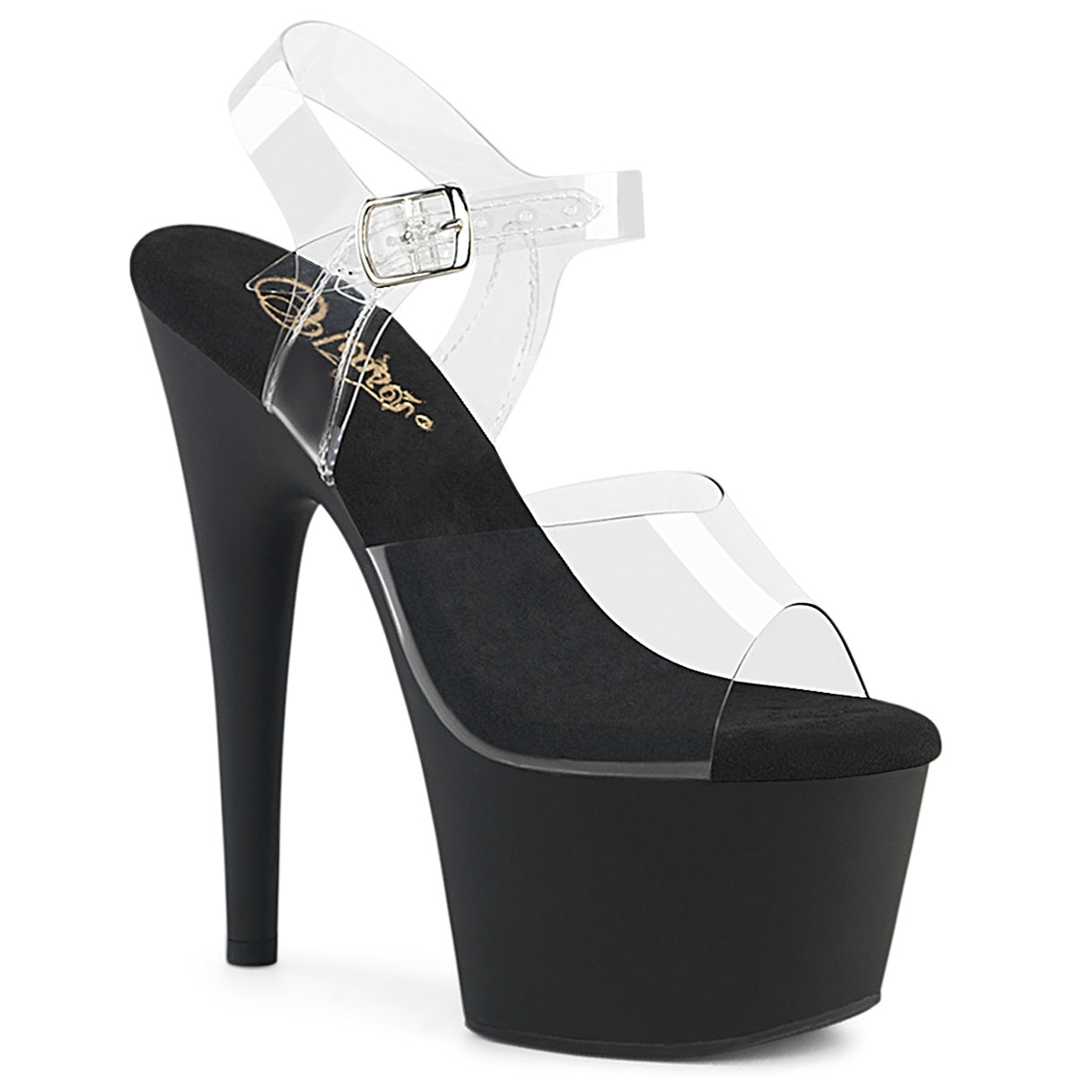Pleasers Adore-708 - Clr/Blk Matte