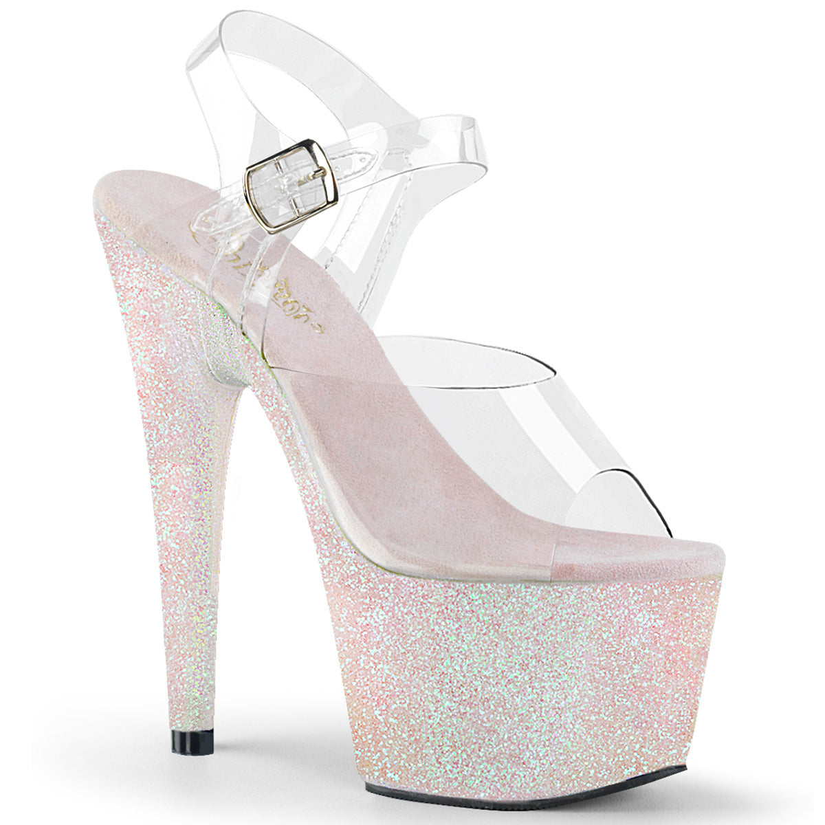 Pleasers Adore-708Hmg - Clr/Opal Multi Glitter