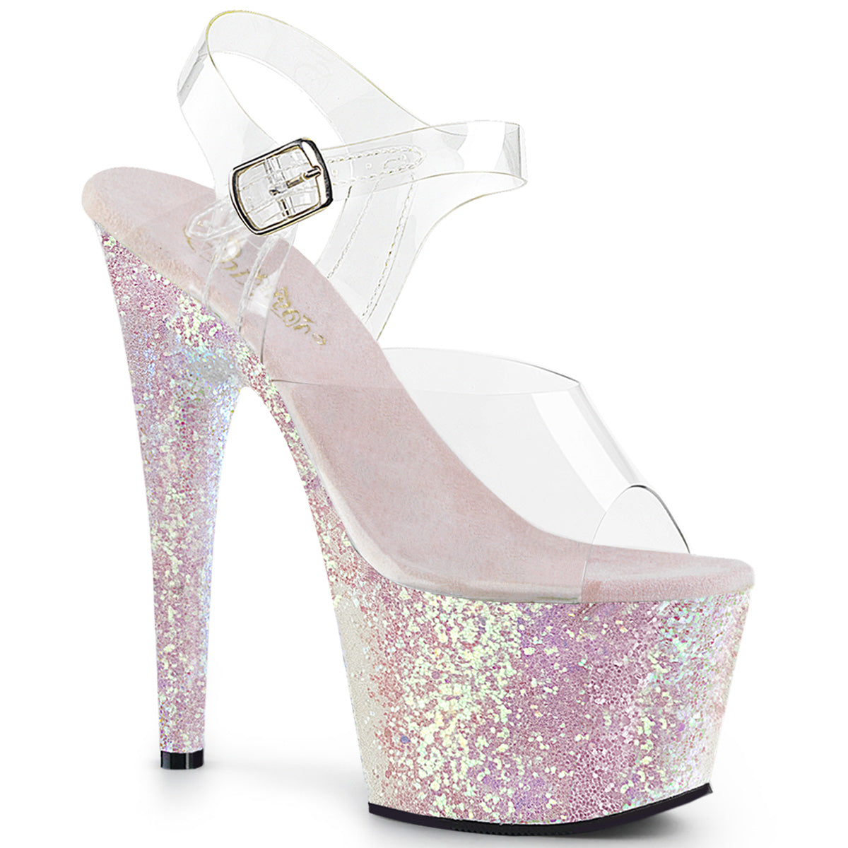 Pleasers Adore-708Lg - Clr/Opal Multi Glitter