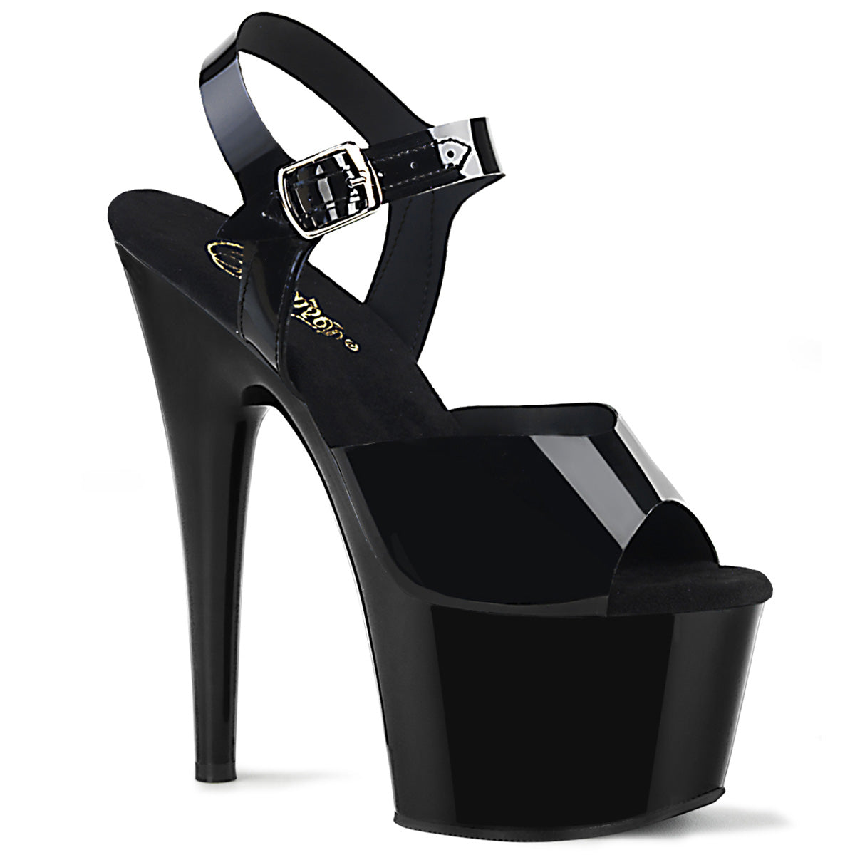 Pleasers Adore-708N - Blk (Jelly-Like) TPU/Blk