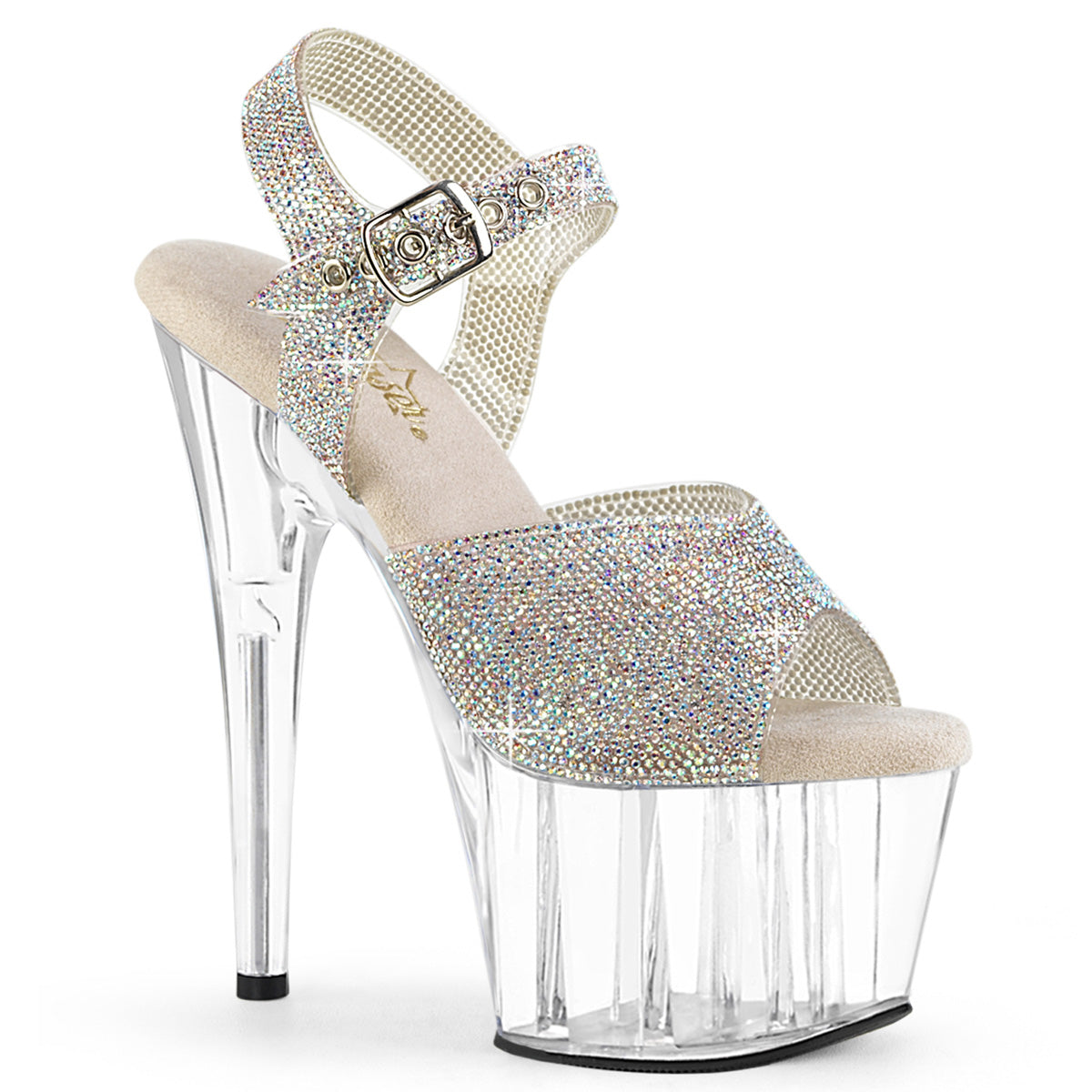 Pleasers Adore-708N-Rs - Slv AB RS-TPU/Clr