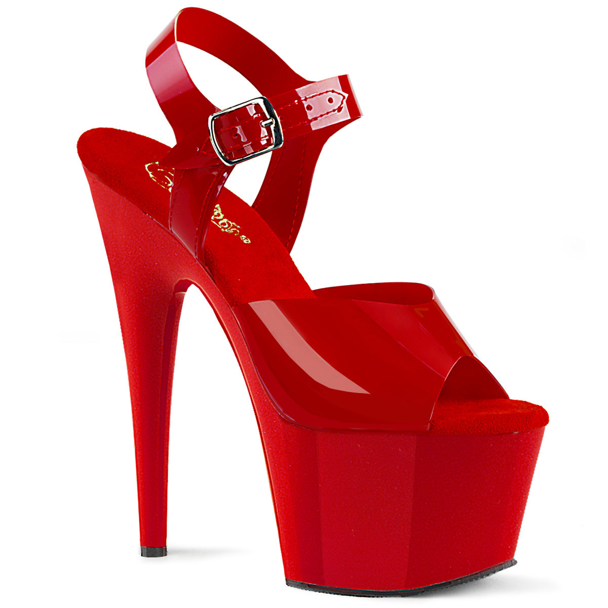 Pleasers Adore-708N - Red (Jelly-Like) TPU/Red