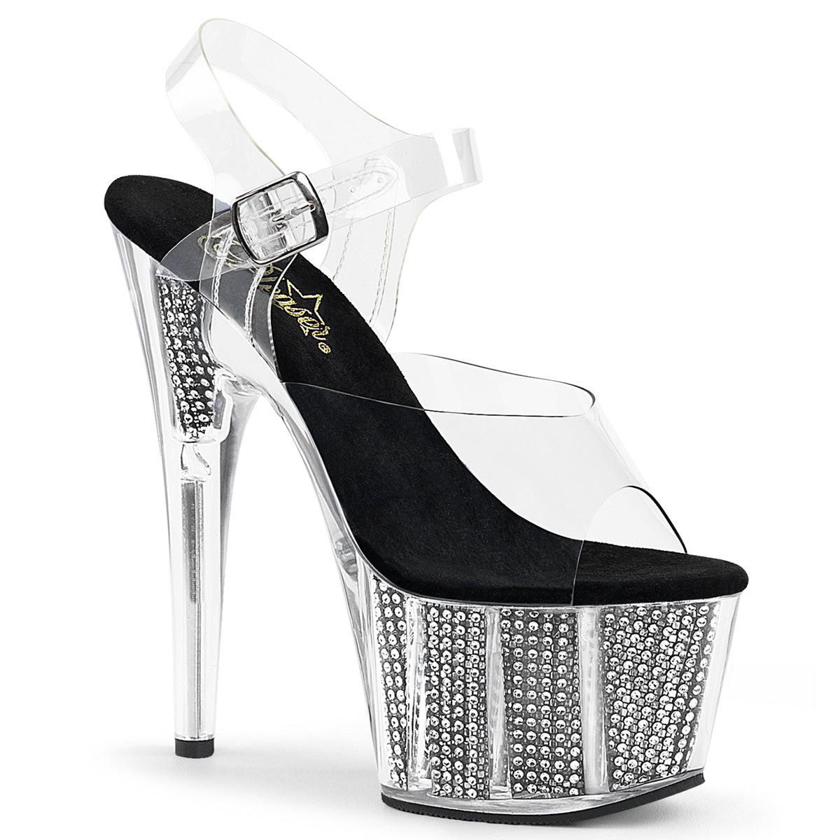 Pleasers Adore-708Srs - Clr/Blk SRS