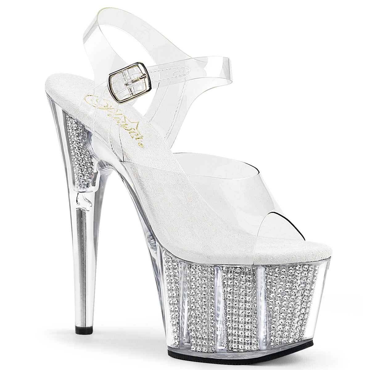 Pleasers Adore-708Srs - Clr/Slv SRS