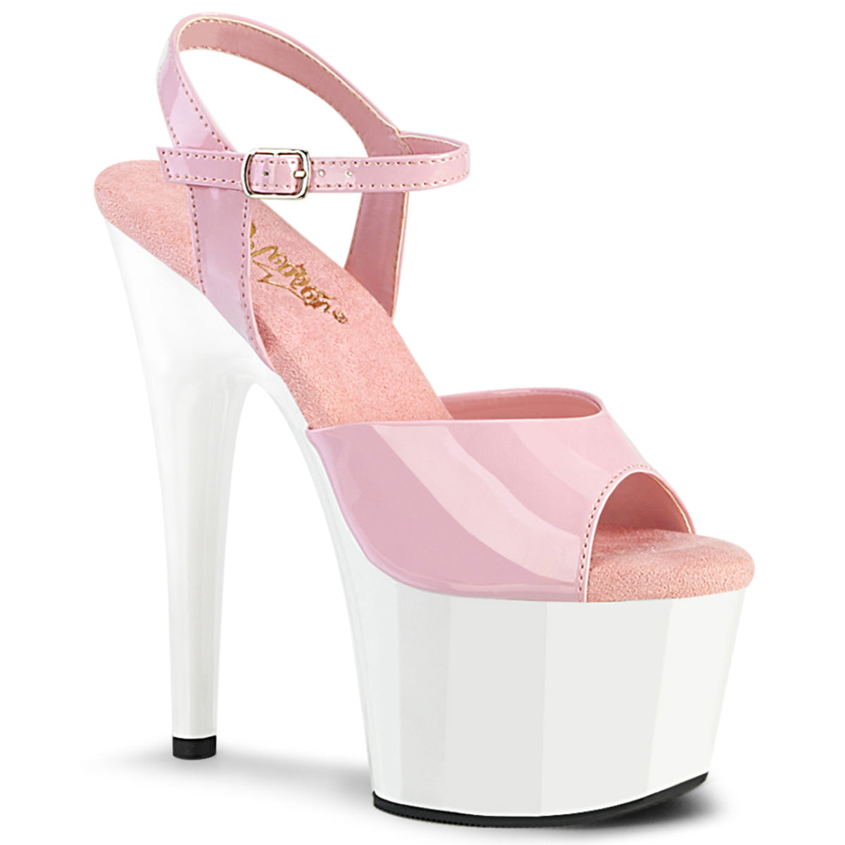 Pleasers Adore-709 - B. Pink Pat/Wht